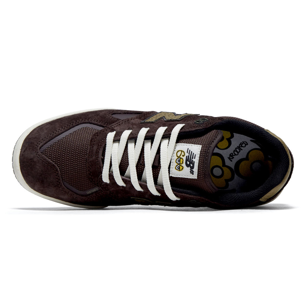 New Balance x Krooked Tom Knox 600 Shoes - Chocolate/Olive image 3