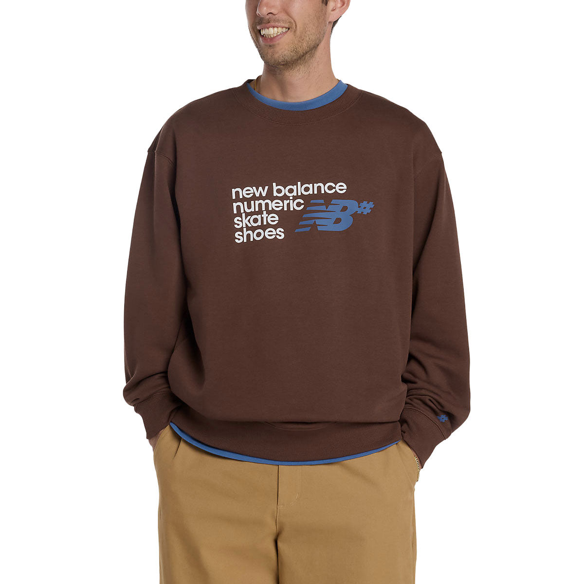 New Balance Numeric Logo Sweatshirt - Pumpernickel image 1