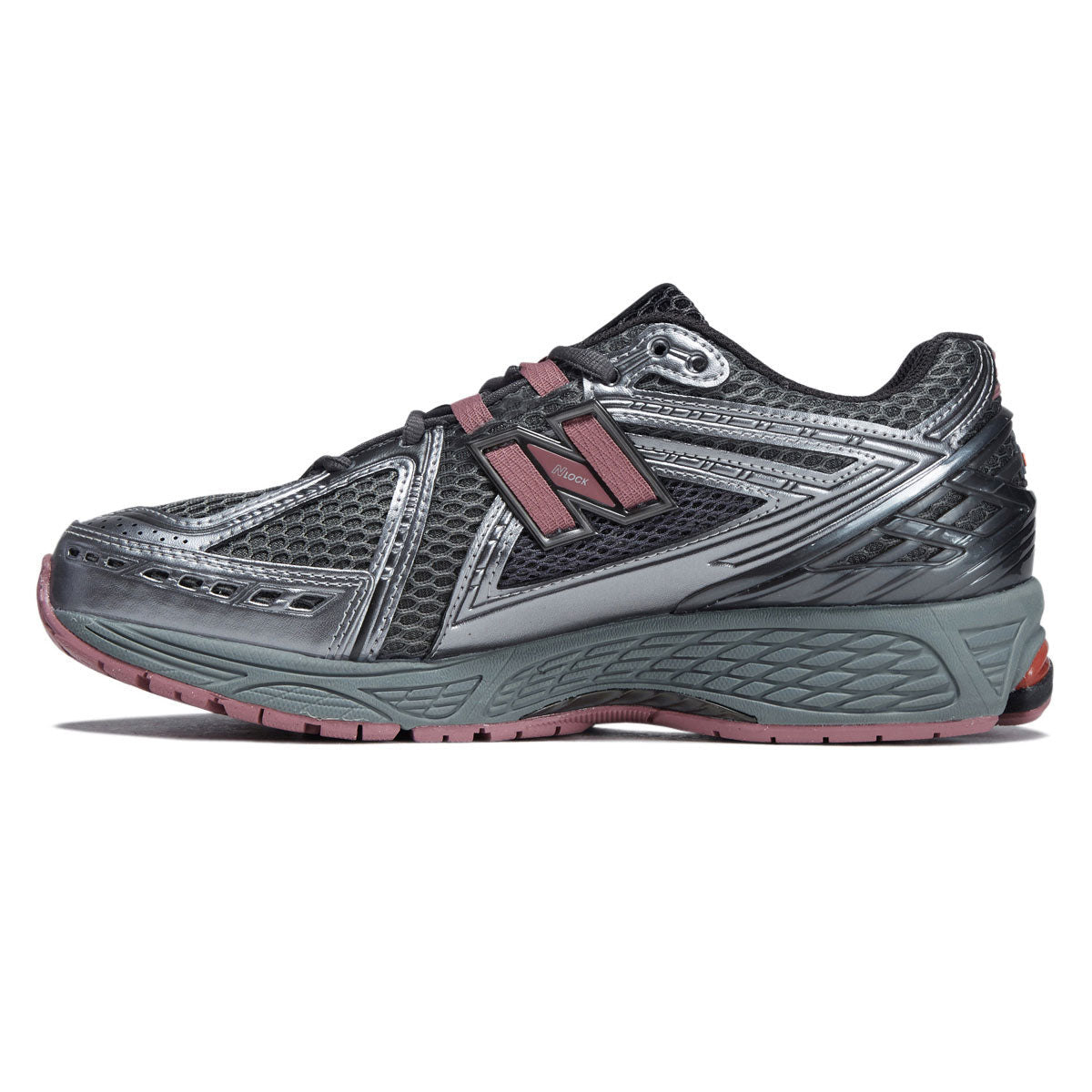 New Balance 1906R Shoes - Dark Silver Metallic/Rosewood image 2