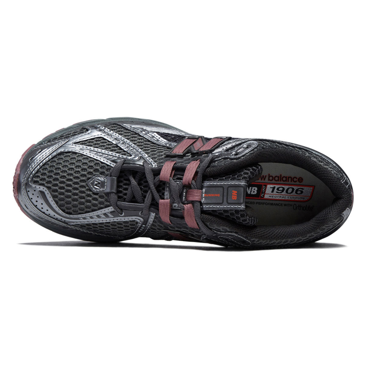 New Balance 1906R Shoes - Dark Silver Metallic/Rosewood image 3
