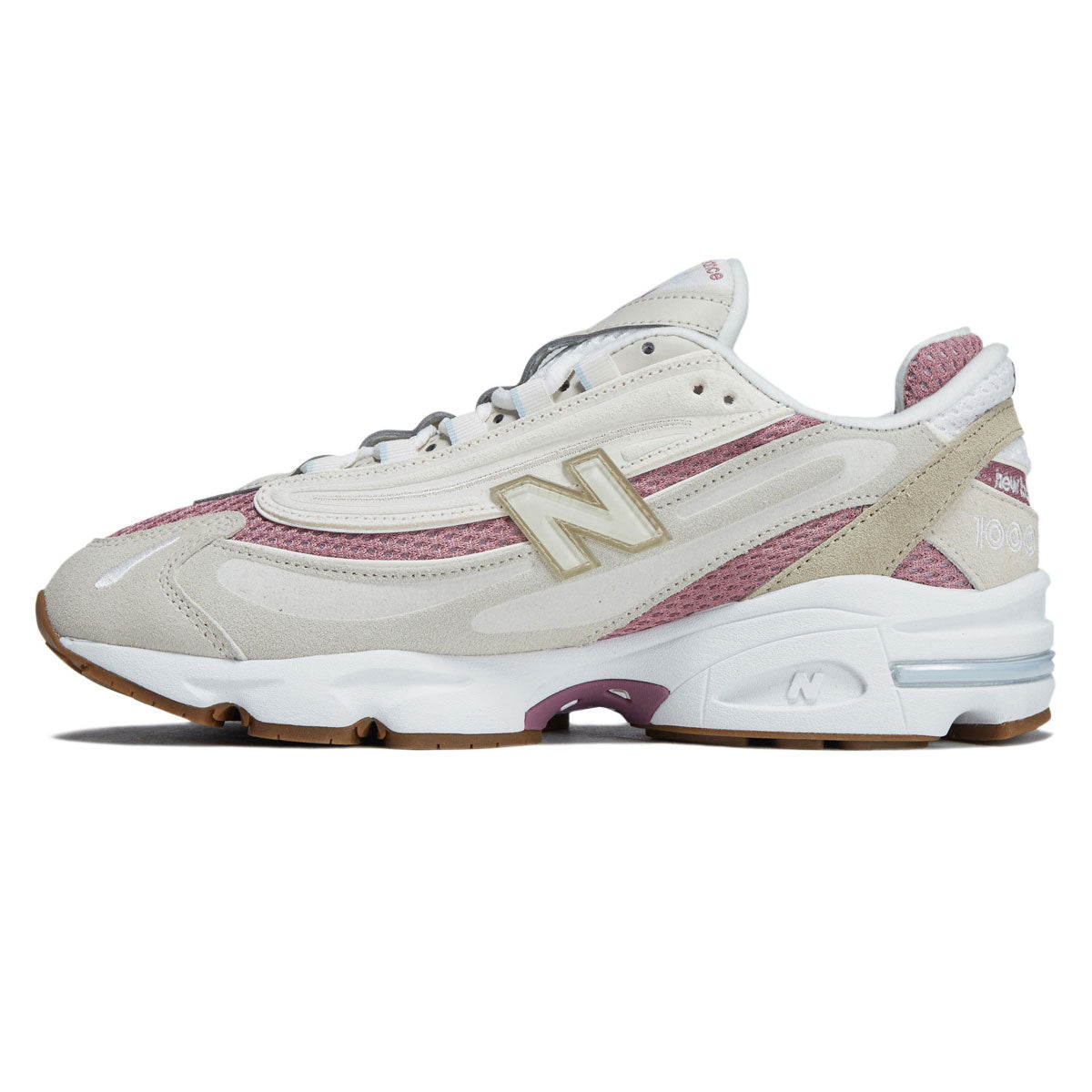 New Balance 1000 Shoes - Timberwolf/Rosewood image 2