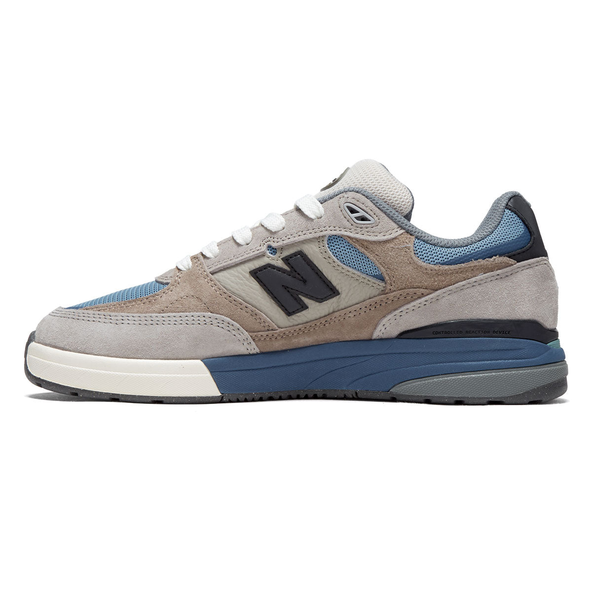 New Balance Andrew Reynolds 933 Wide Shoes - Mushroom/Light Blue image 2