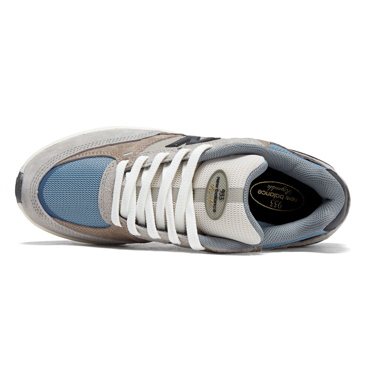 New Balance Andrew Reynolds 933 Shoes - Mushroom/Light Blue image 3