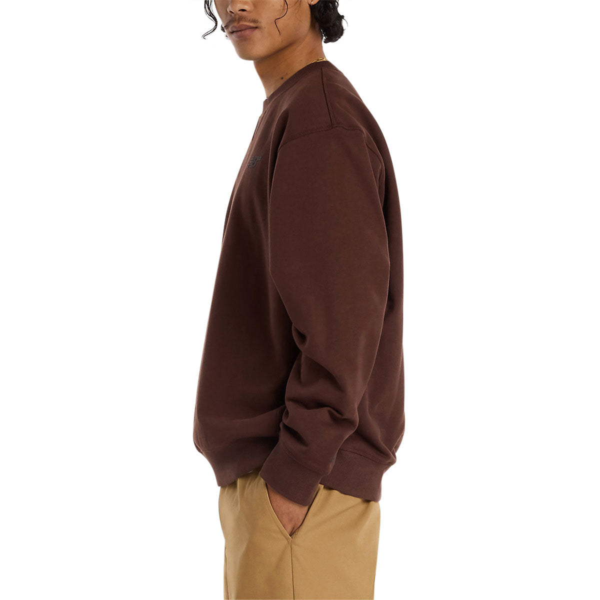New Balance Numeric French Terry Sweatshirt - Pumpernickel image 3