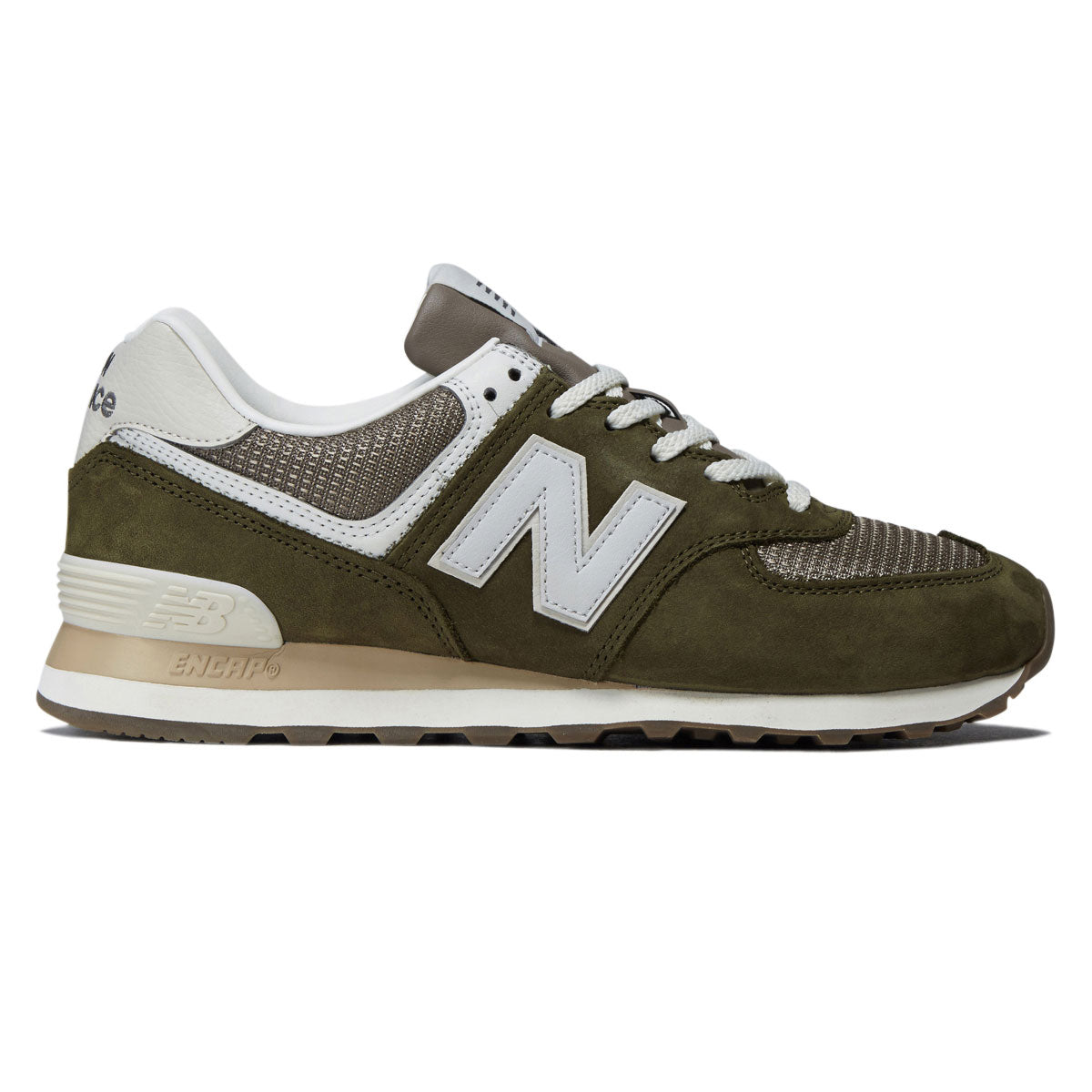 New Balance 574 Shoes - Calcium/Dark Silver Metallic image 1