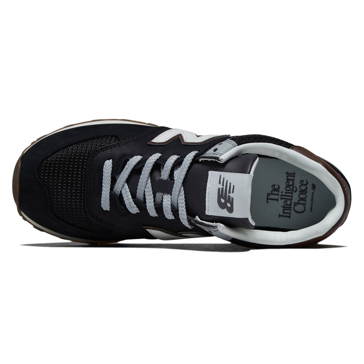 New Balance 574 Shoes - Brown/Dark Silver Metallic image 3