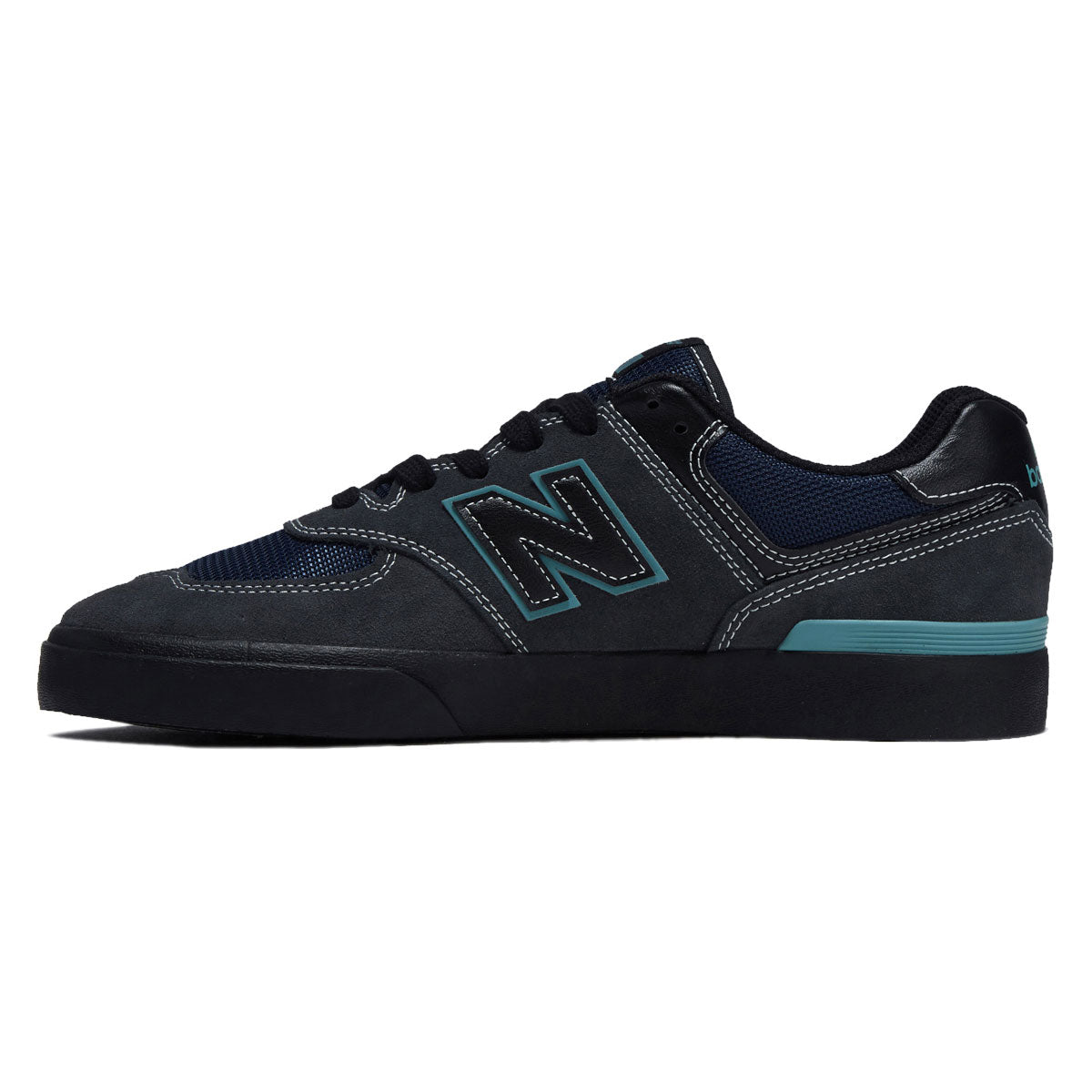 New Balance 574 Vulc Shoes - Cement/Teal image 2