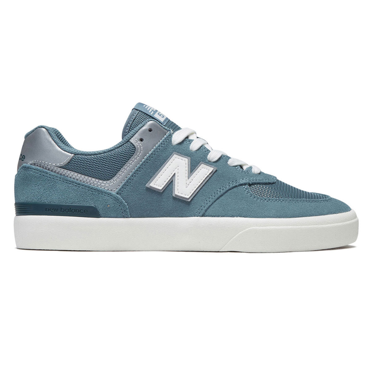 New Balance 574 Vulc Shoes - Saltwater/White image 1