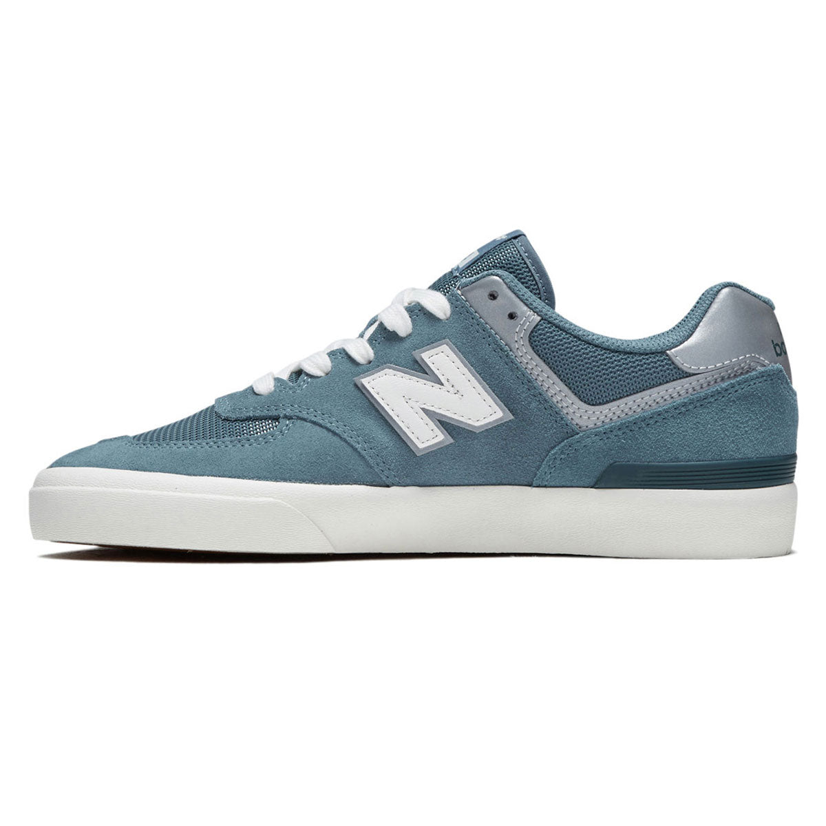 New Balance 574 Vulc Shoes - Saltwater/White image 2