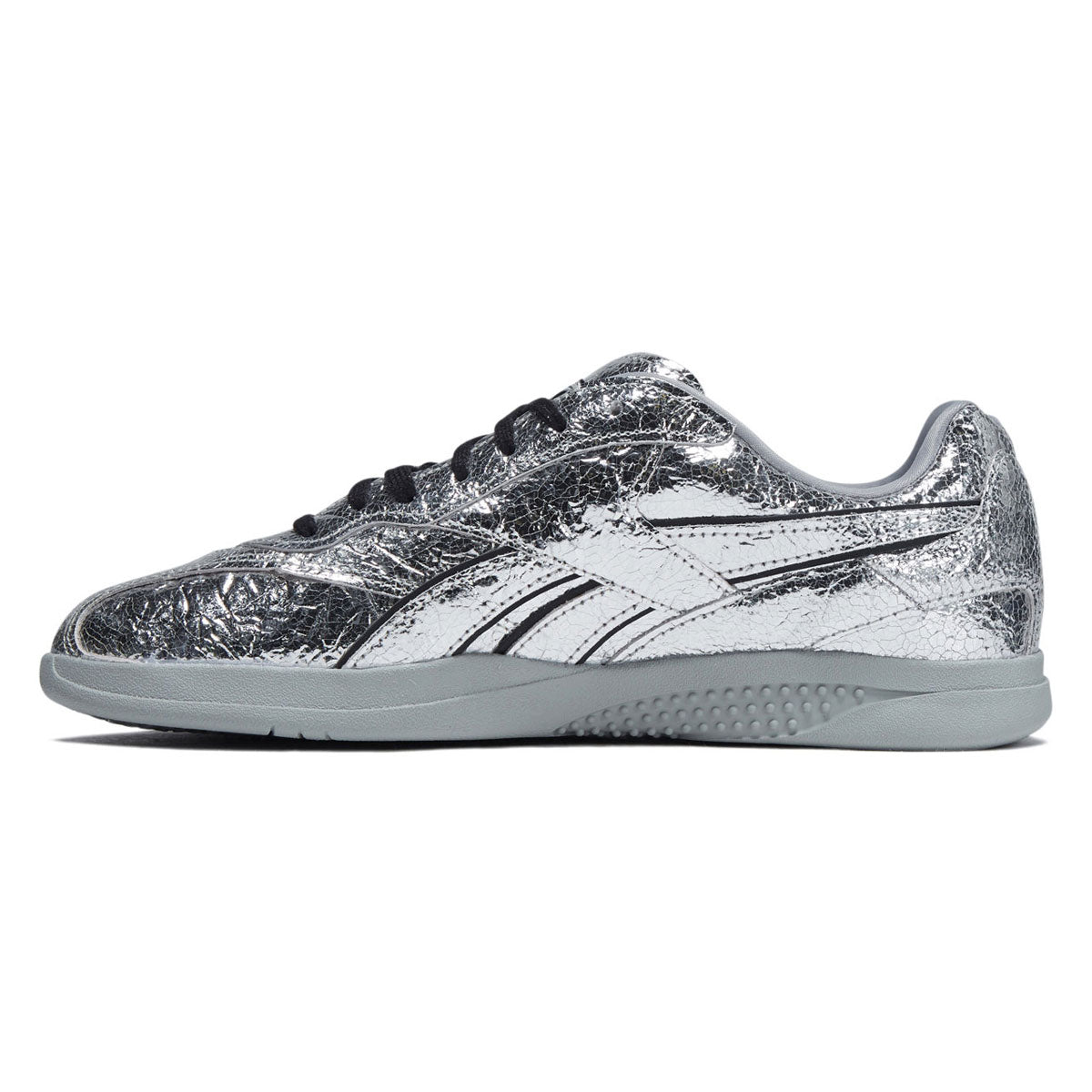 Reebok x Pleasures Hammer Street Shoes - Silver Crinkle image 2