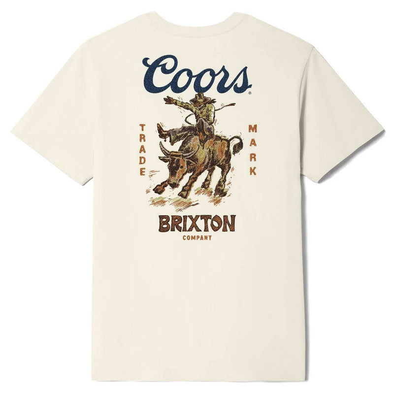 Brixton x Coors Bound T-Shirt - Cream