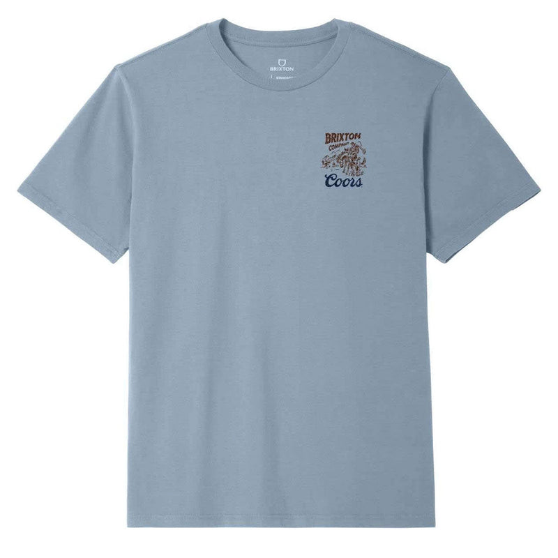 Brixton x Coors Canyon T-Shirt - Dusty Blue