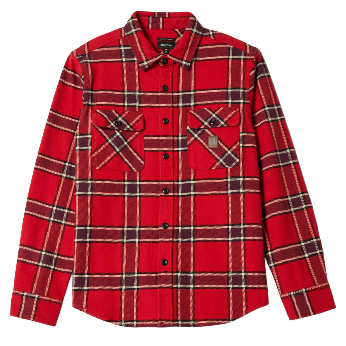 Brixton Bowery Heavyweight Flannel Shirt - Adrenaline Rush image 4