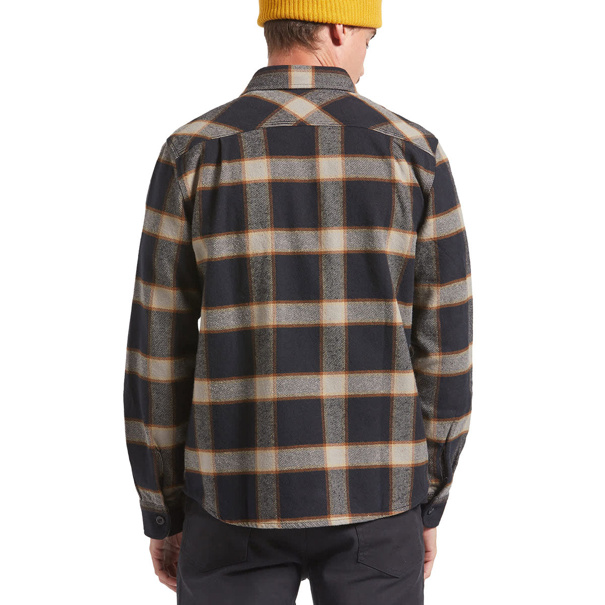 Brixton Bowery Heavyweight Flannel Shirt - Black/Cream image 2
