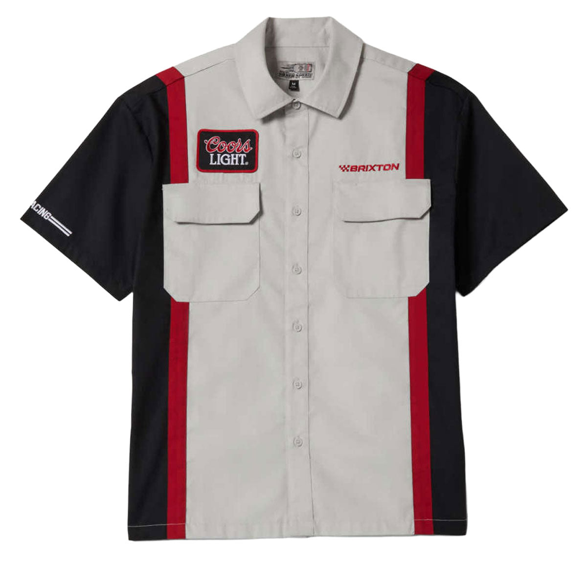 Brixton x Coors Light Shake Down Shirt - Silver/Black image 2