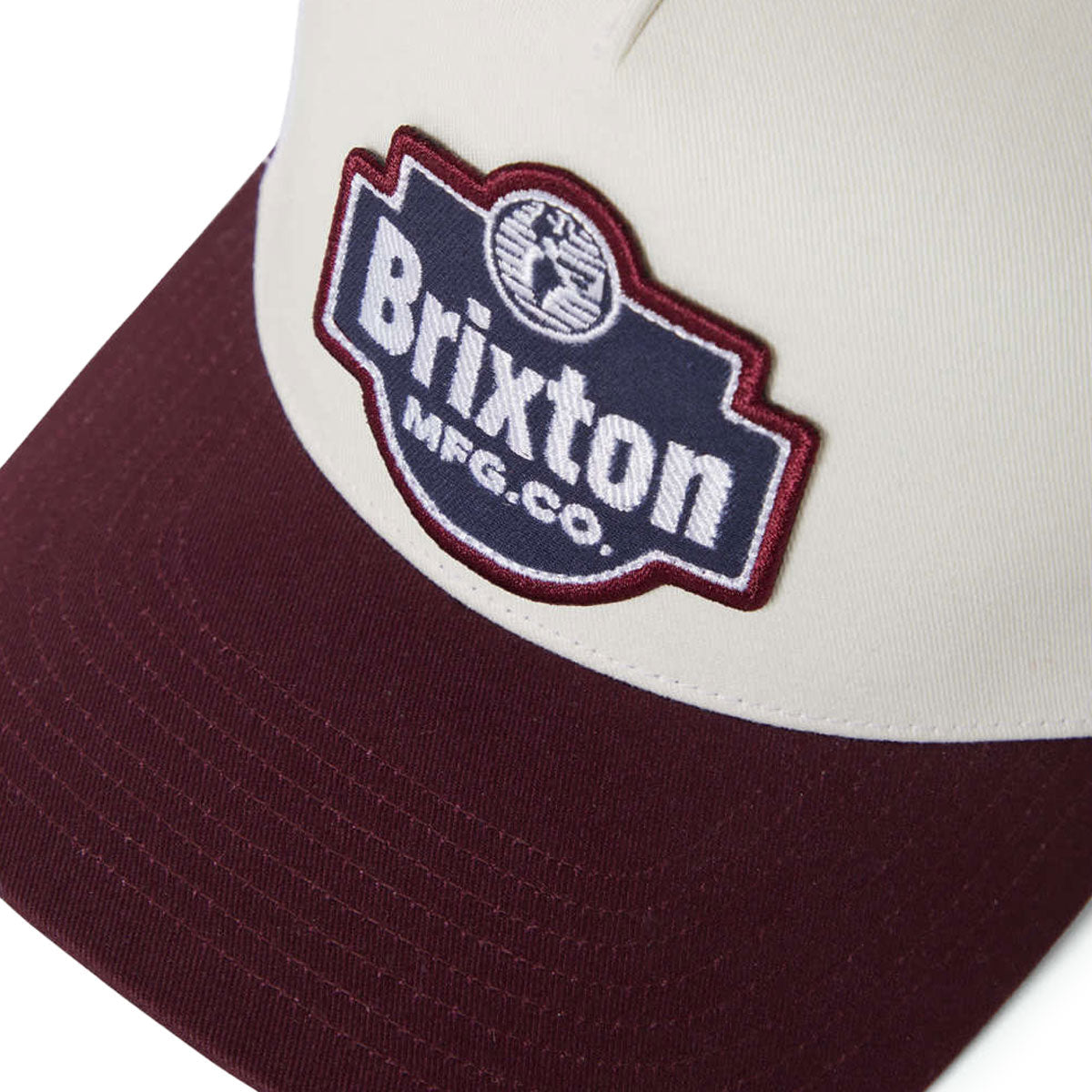 Brixton Genuine Quality C Np Mp Trucker Hat - Off White/Port image 3