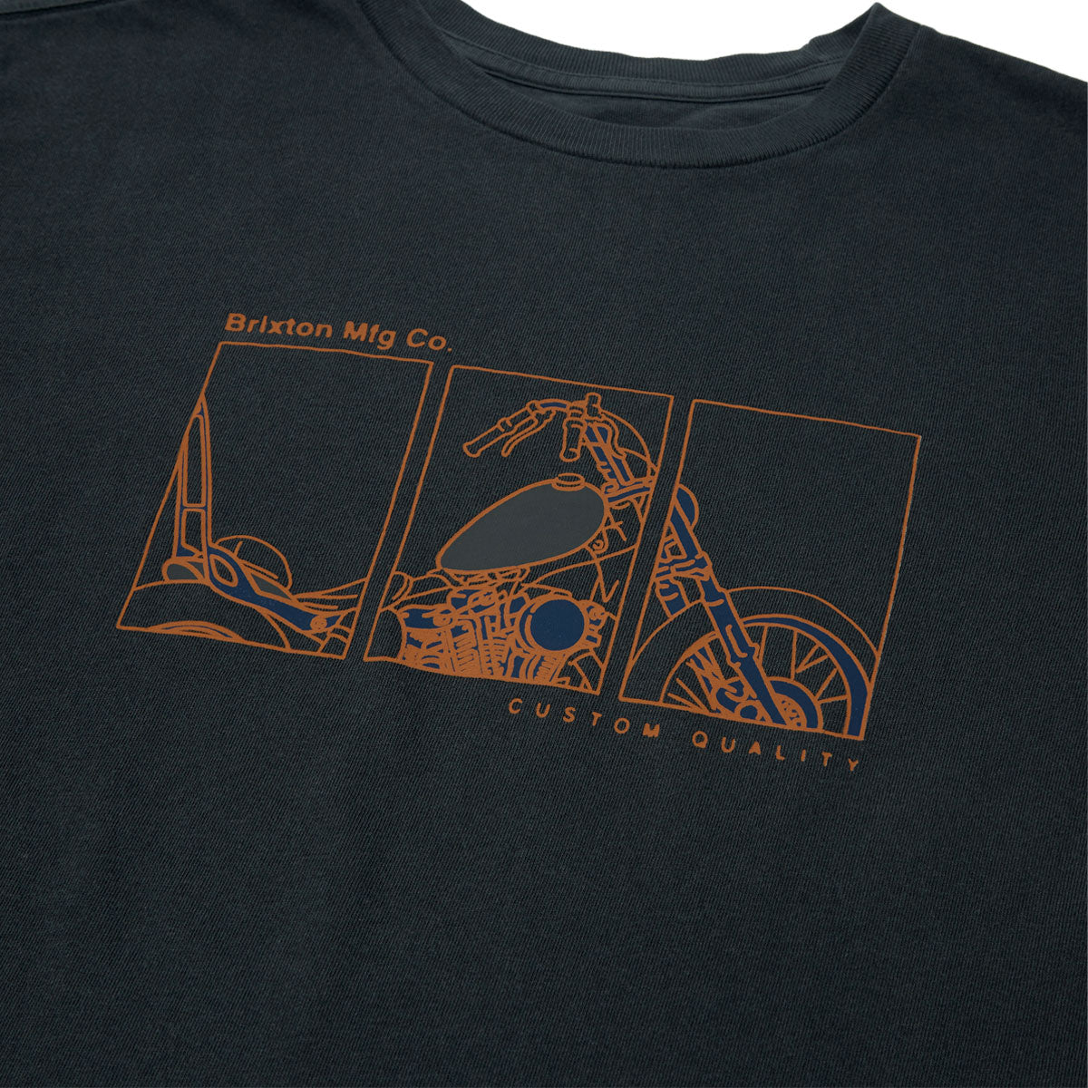 Brixton Briscoe T-Shirt - Black Worn Wash image 2