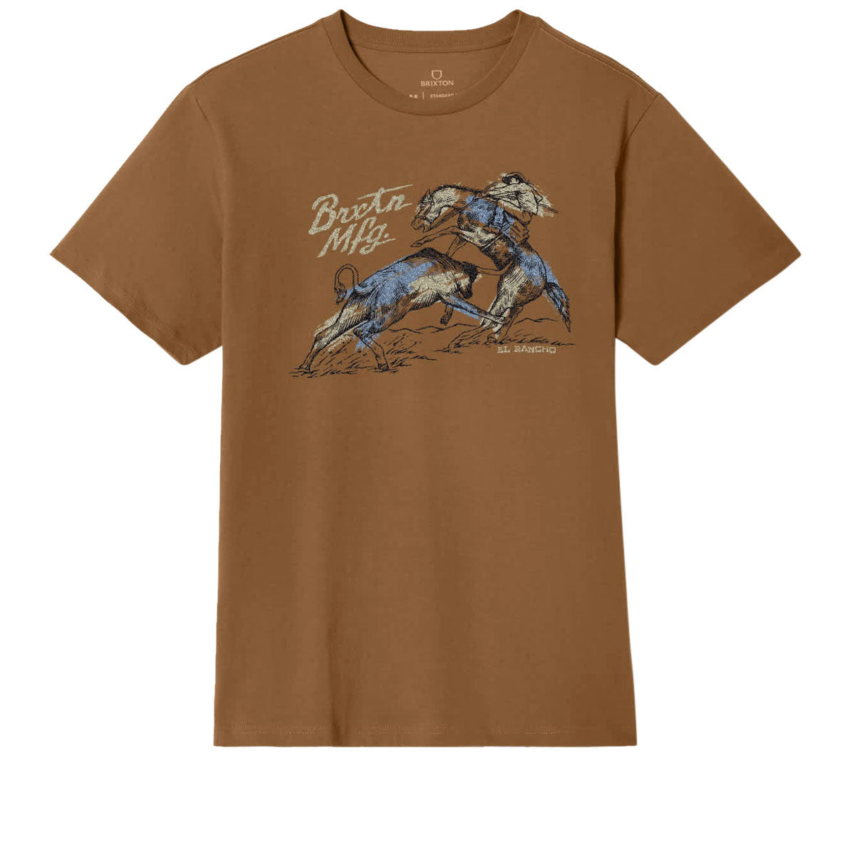 Brixton Wellston Tailored T-Shirt - Washed Copper image 1