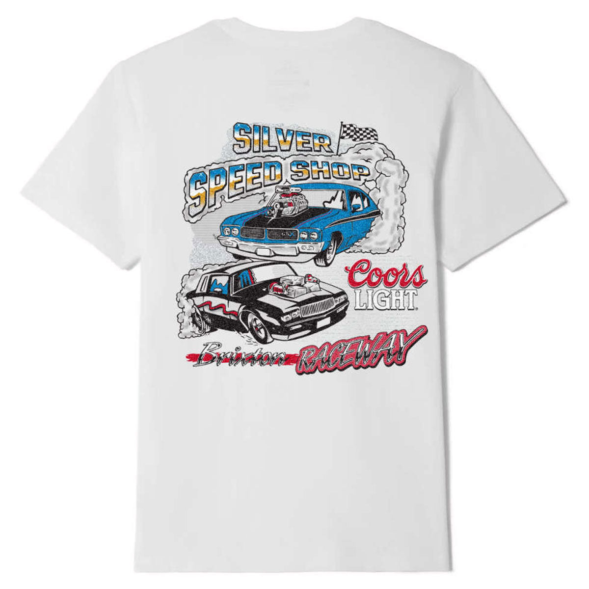 Brixton x Coors Light Raceway T-Shirt - White image 1