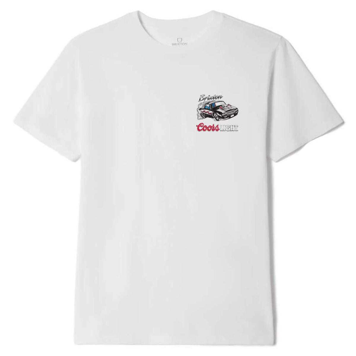 Brixton x Coors Light Raceway T-Shirt - White image 2