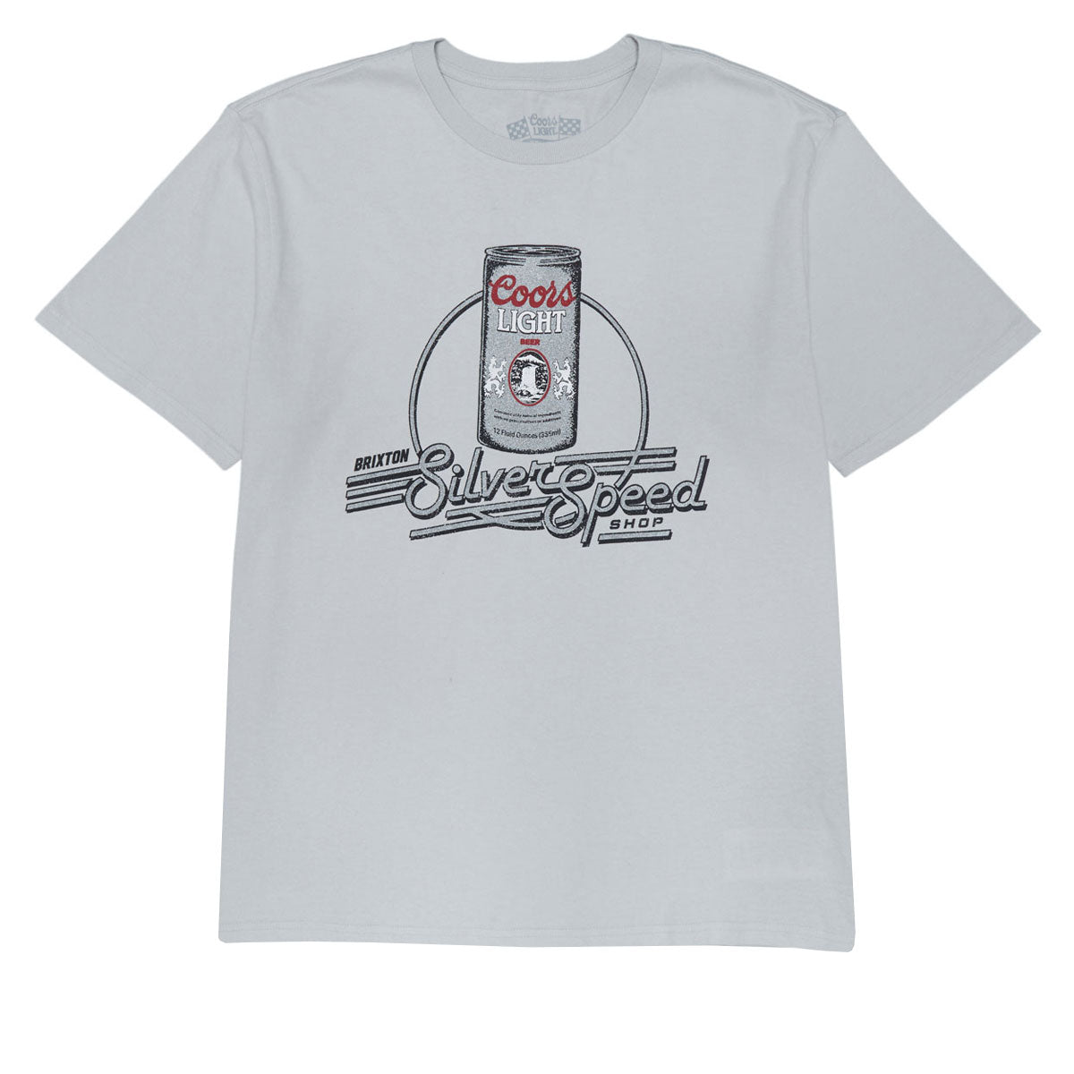 Brixton x Coors Light Caster T-Shirt - Silver image 1