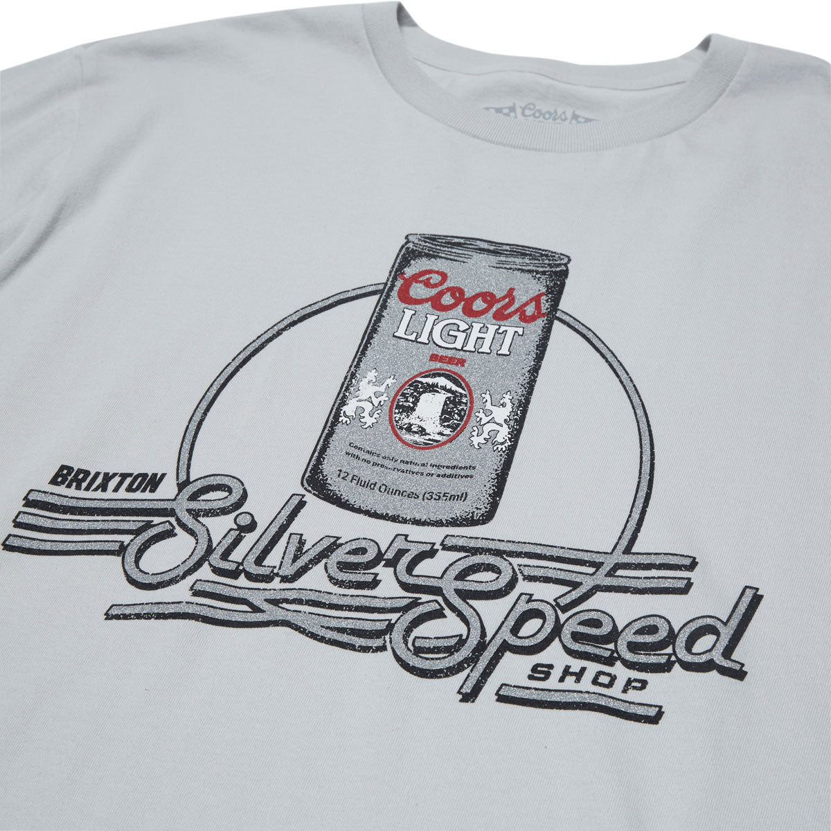 Brixton x Coors Light Caster T-Shirt - Silver image 2