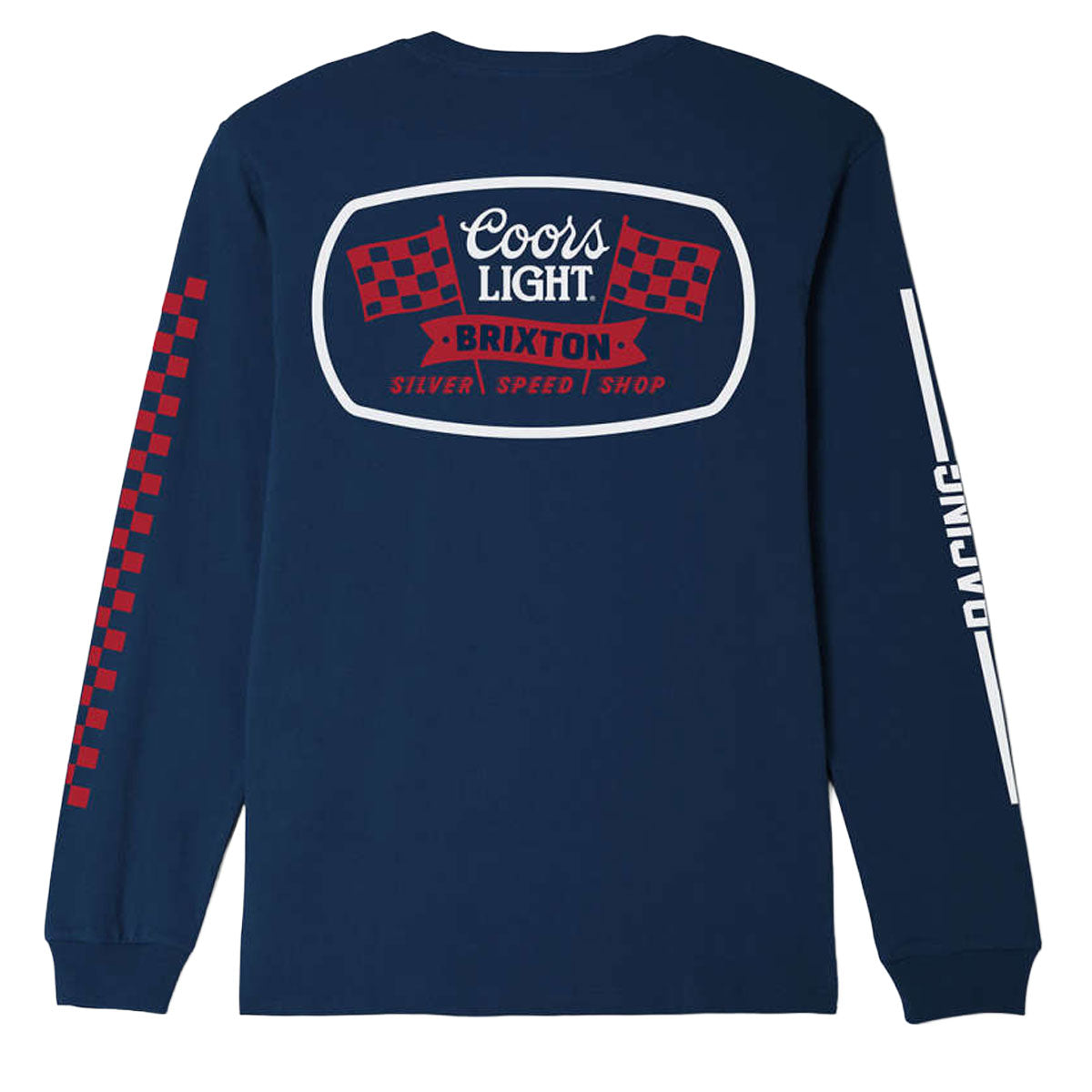 Brixton x Coors Light Pit Stop Long Sleeve T-Shirt - Coors Navy image 2