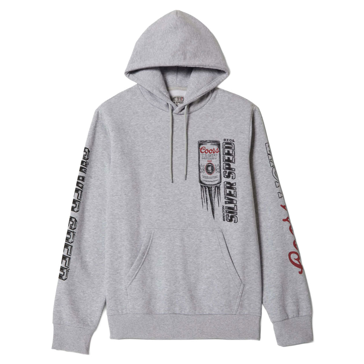 Brixton x Coors Light Silver Speed Hoodie - Heather Grey image 1