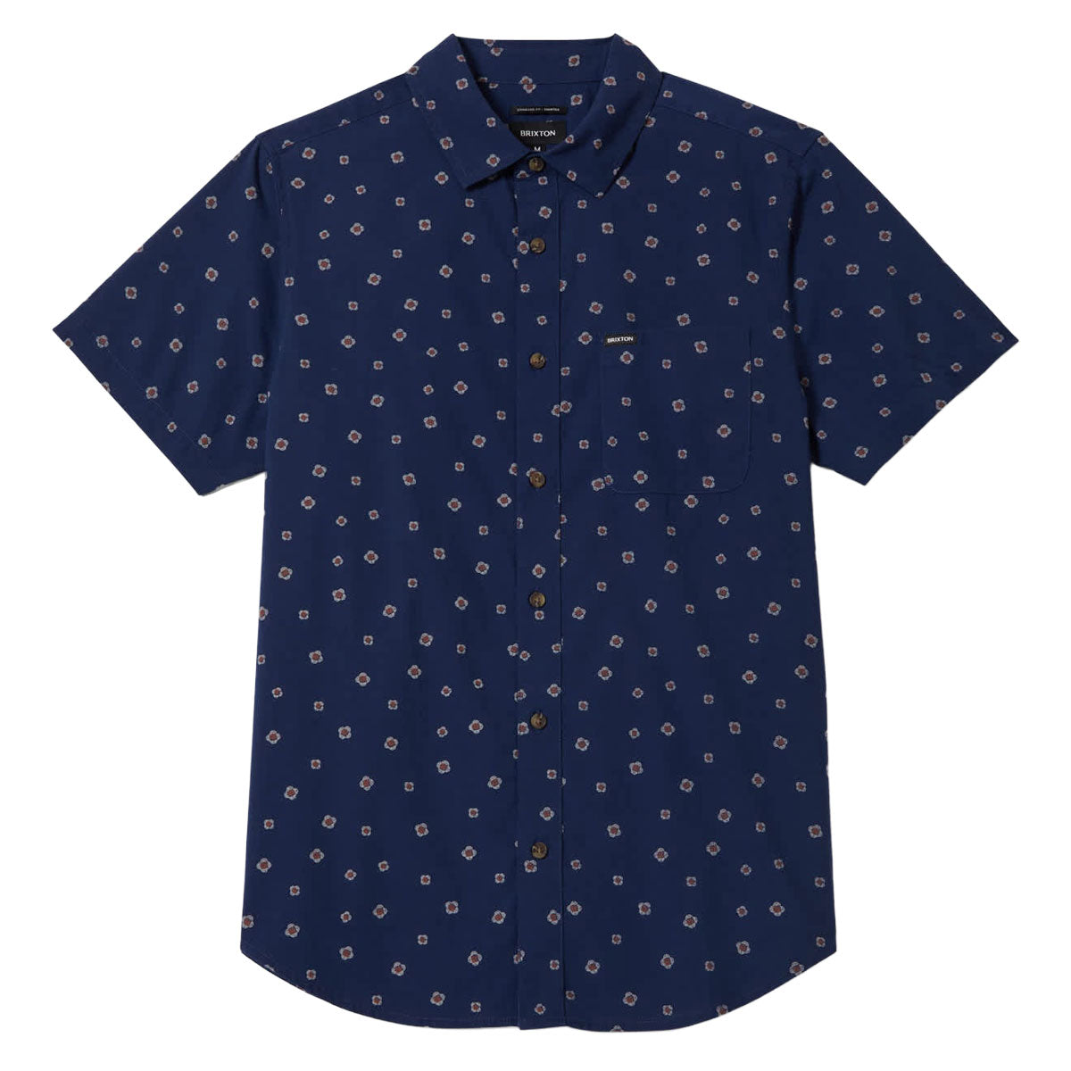 Brixton Charter Print Shirt - Midnight Blue Geo image 1