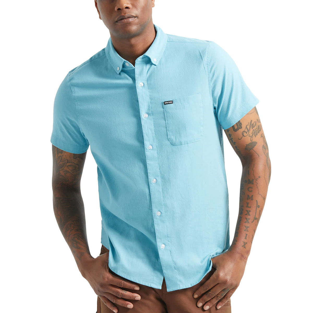 Brixton Sanford Oxford Shirt - Blue Aura image 1