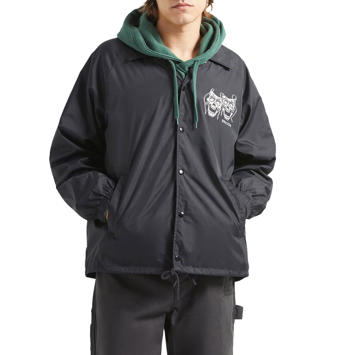 Brixton Watchman Lightweight Coaches Jacket - Black image 1