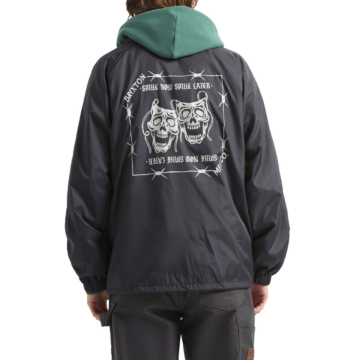 Brixton Watchman Lightweight Coaches Jacket - Black image 2