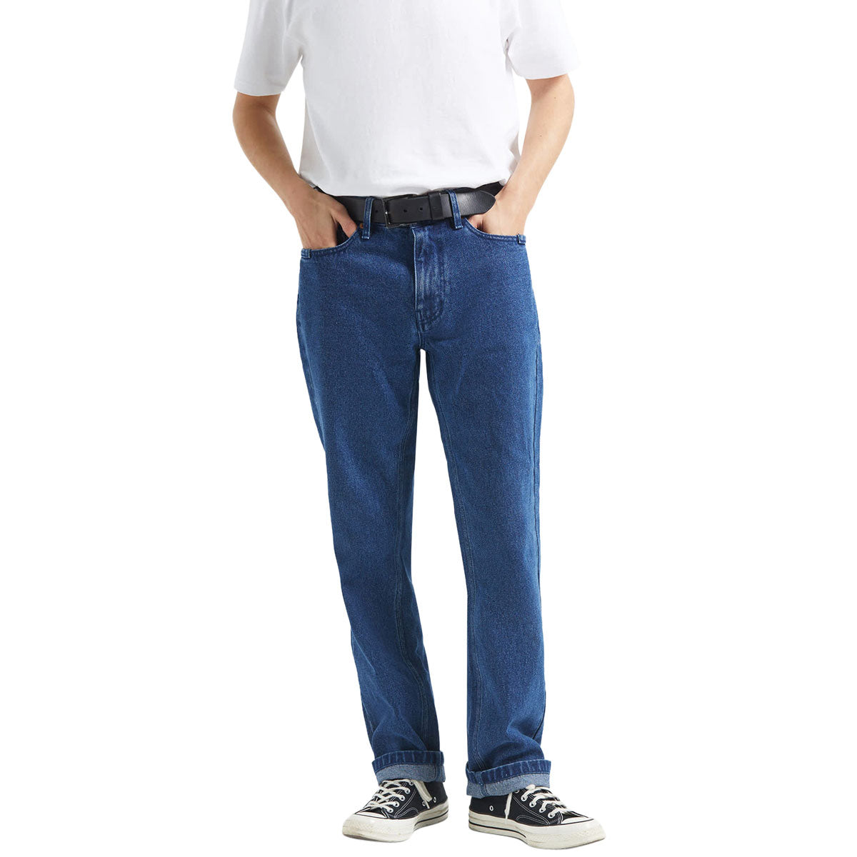 Brixton Builders 5 Pocket Jeans - Medium Wash Denim image 1