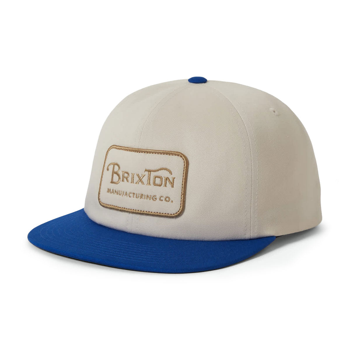 Brixton Grade HP Snapback Hat - Whitecap/Royal image 1