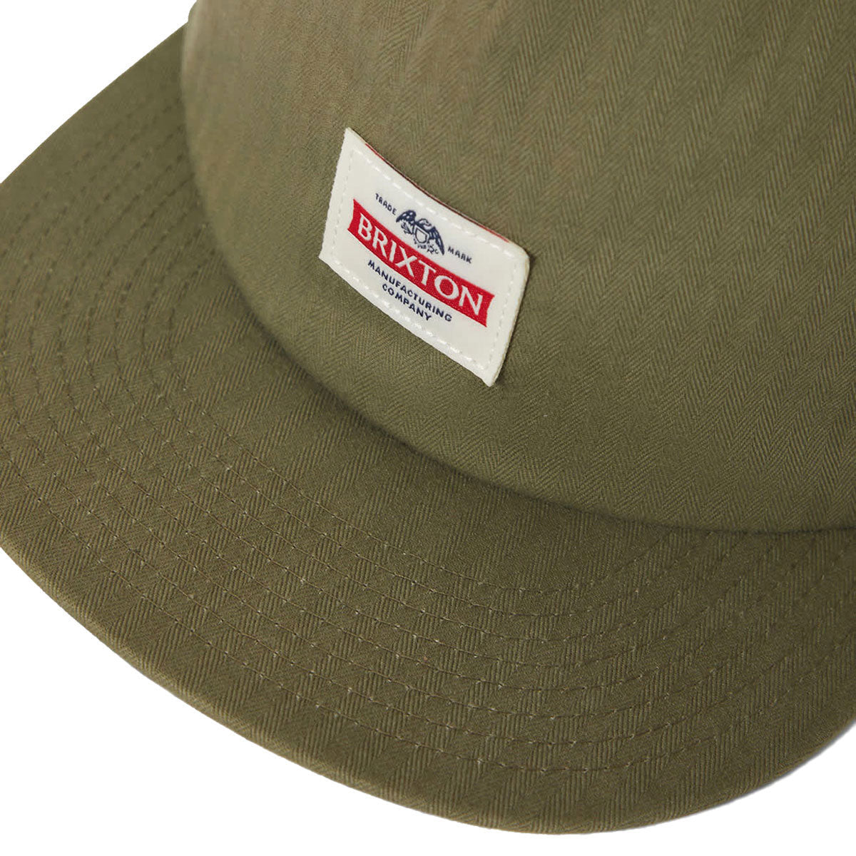Brixton Pinnacle MP Snapback Hat - Washed Olive Green image 3