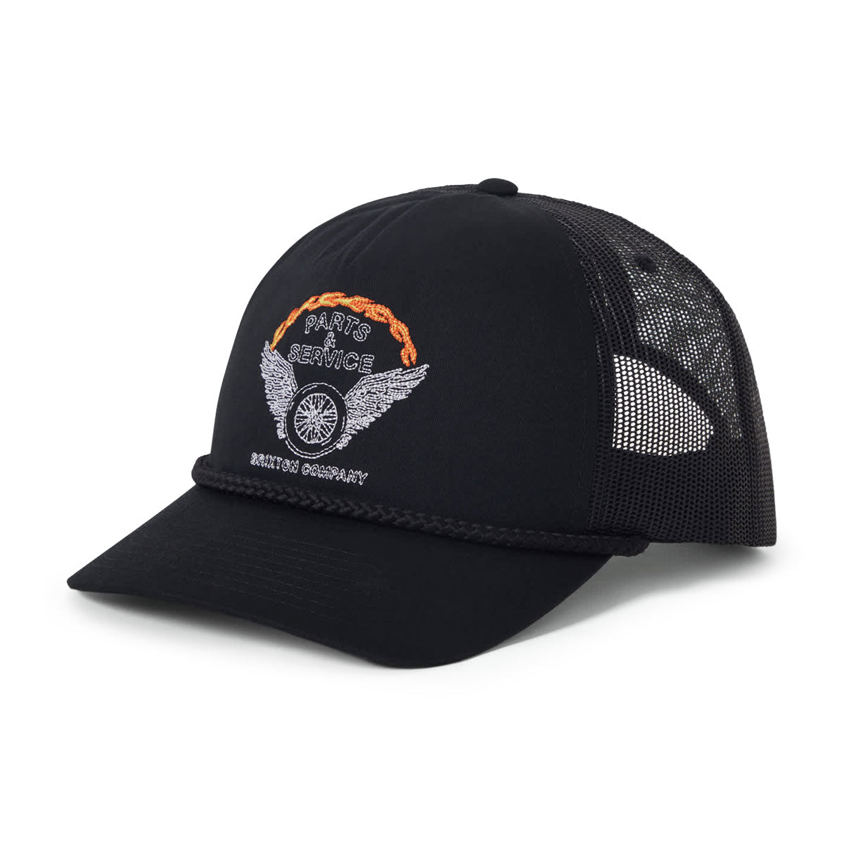 Brixton Leeway MP Trucker Hat - Black/Black image 1