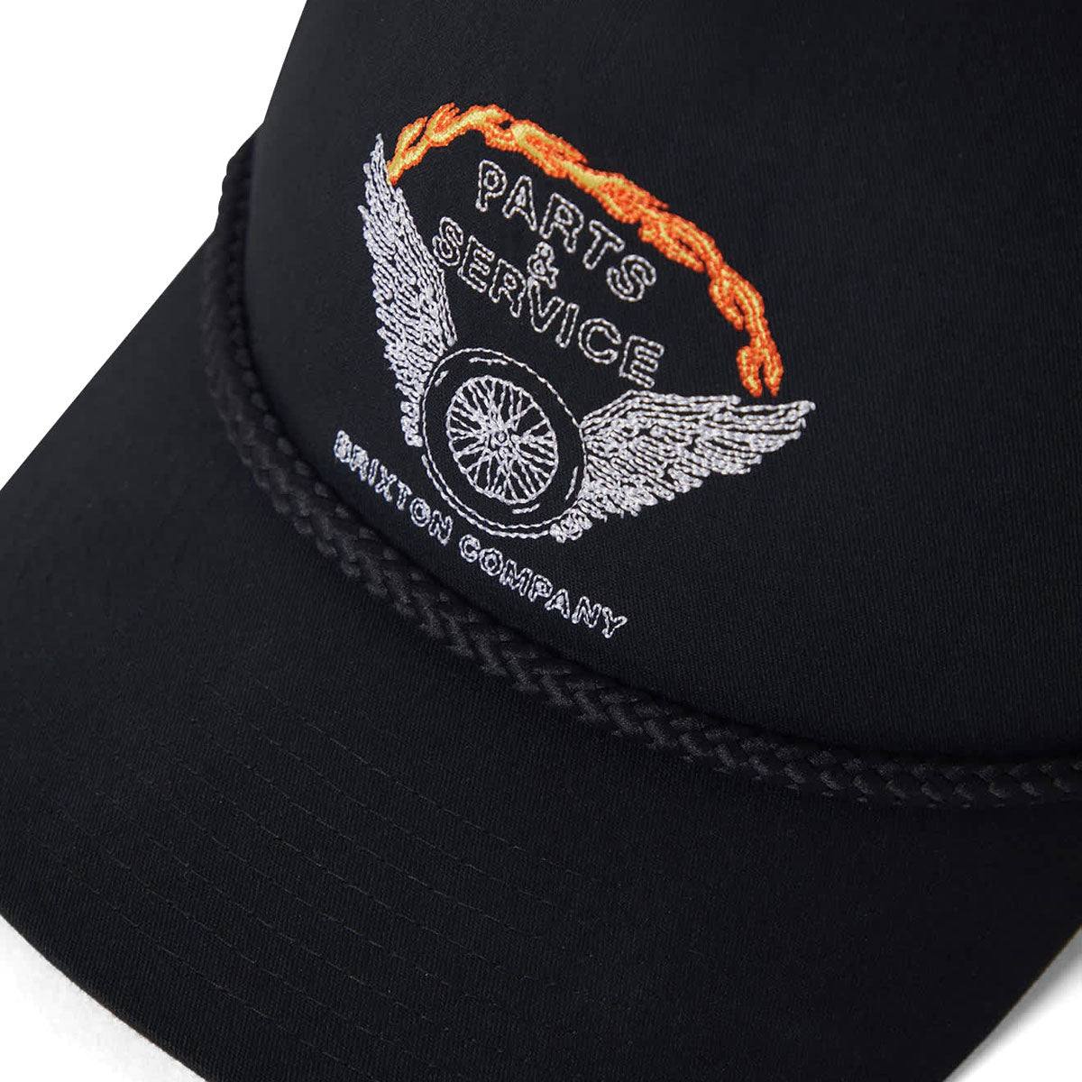 Brixton Leeway MP Trucker Hat - Black/Black image 3