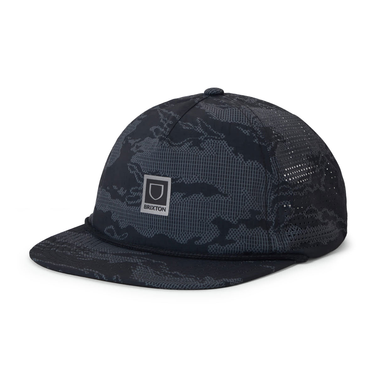 Brixton Journey MP Performance Snapback Hat - Black Tiger Camo image 1