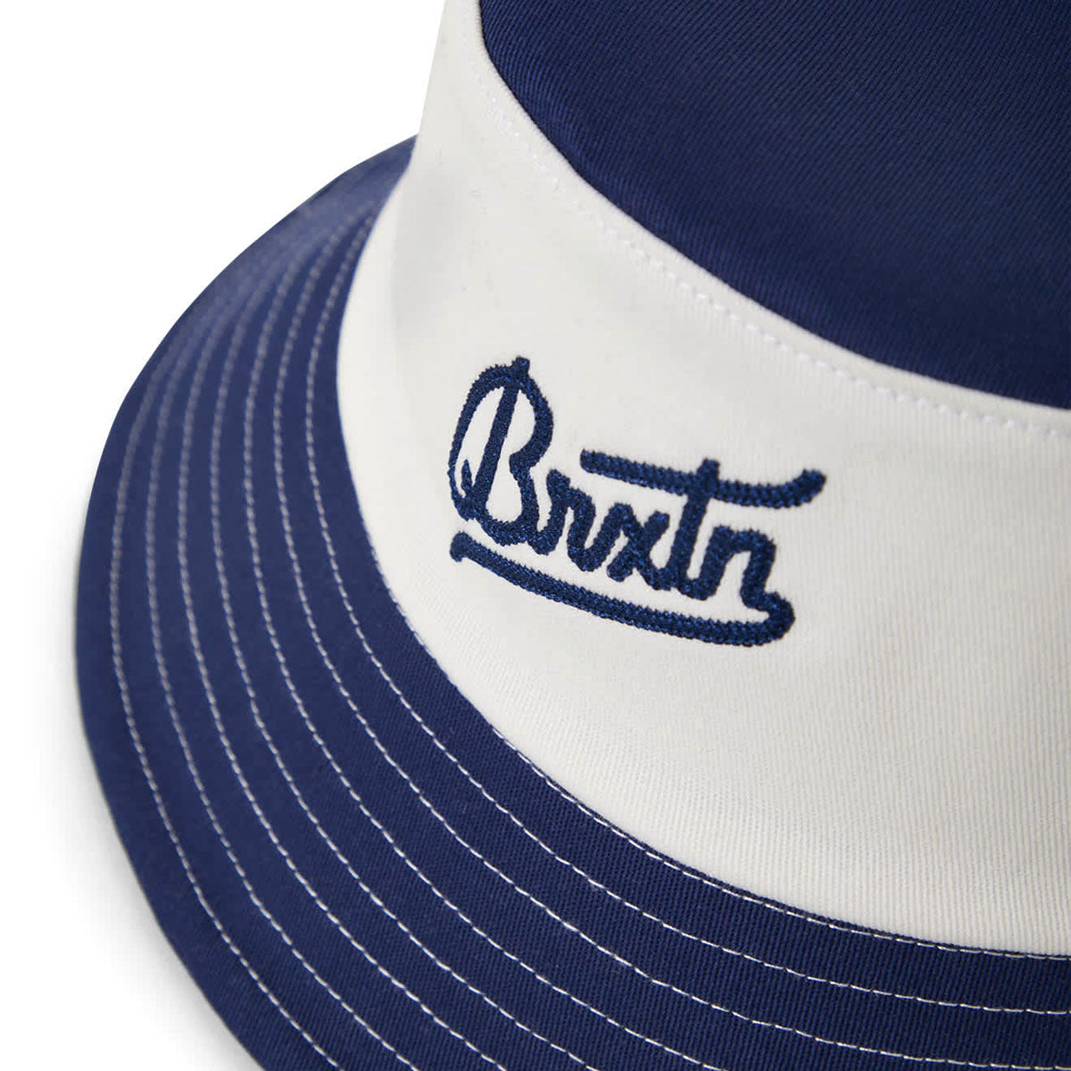 Brixton Eldon Packable Bucket Hat - Midnight Blue/Off White image 3