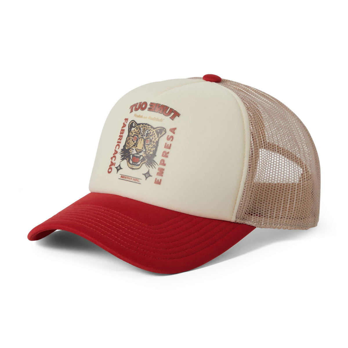 Brixton Lost In Reality Netplus MP Trucker Hat - Whitecap/Adrenaline Rush image 1