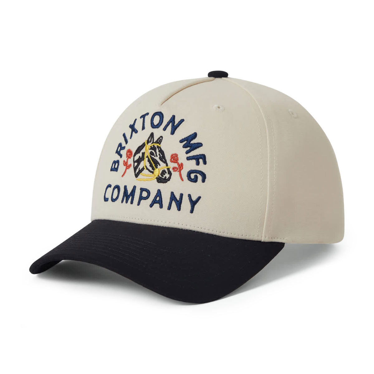 Brixton Trophy Horse C Netplus MP Snapback Hat - Black/Off White image 1