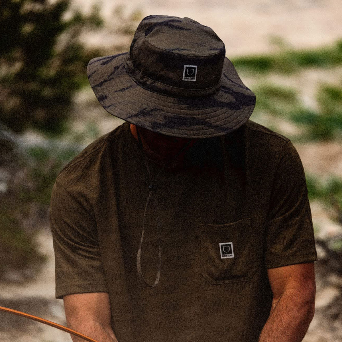 Brixton Journey Boonie Hat - Olive Tiger Camo image 5