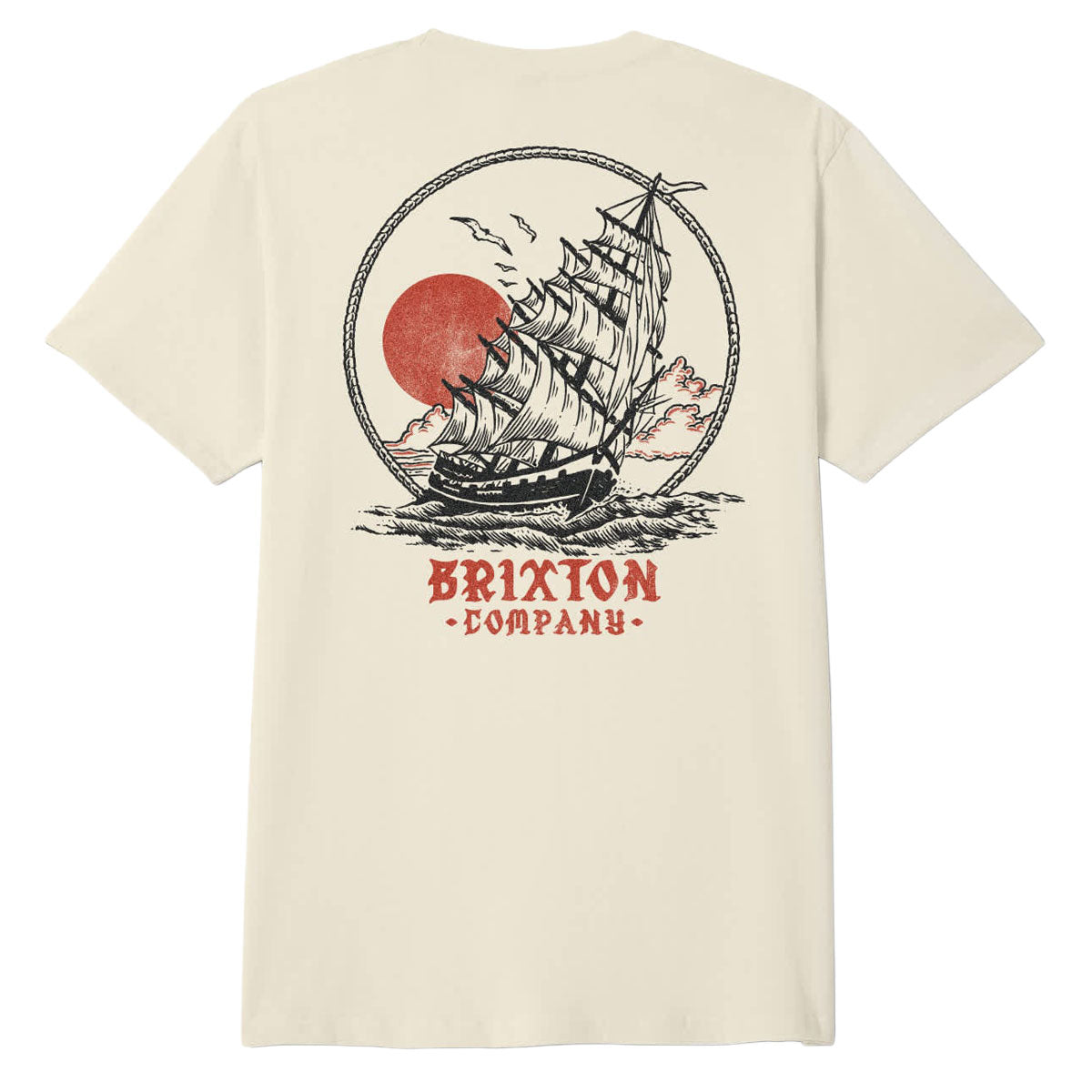 Brixton High Seas T-Shirt - Cream image 1