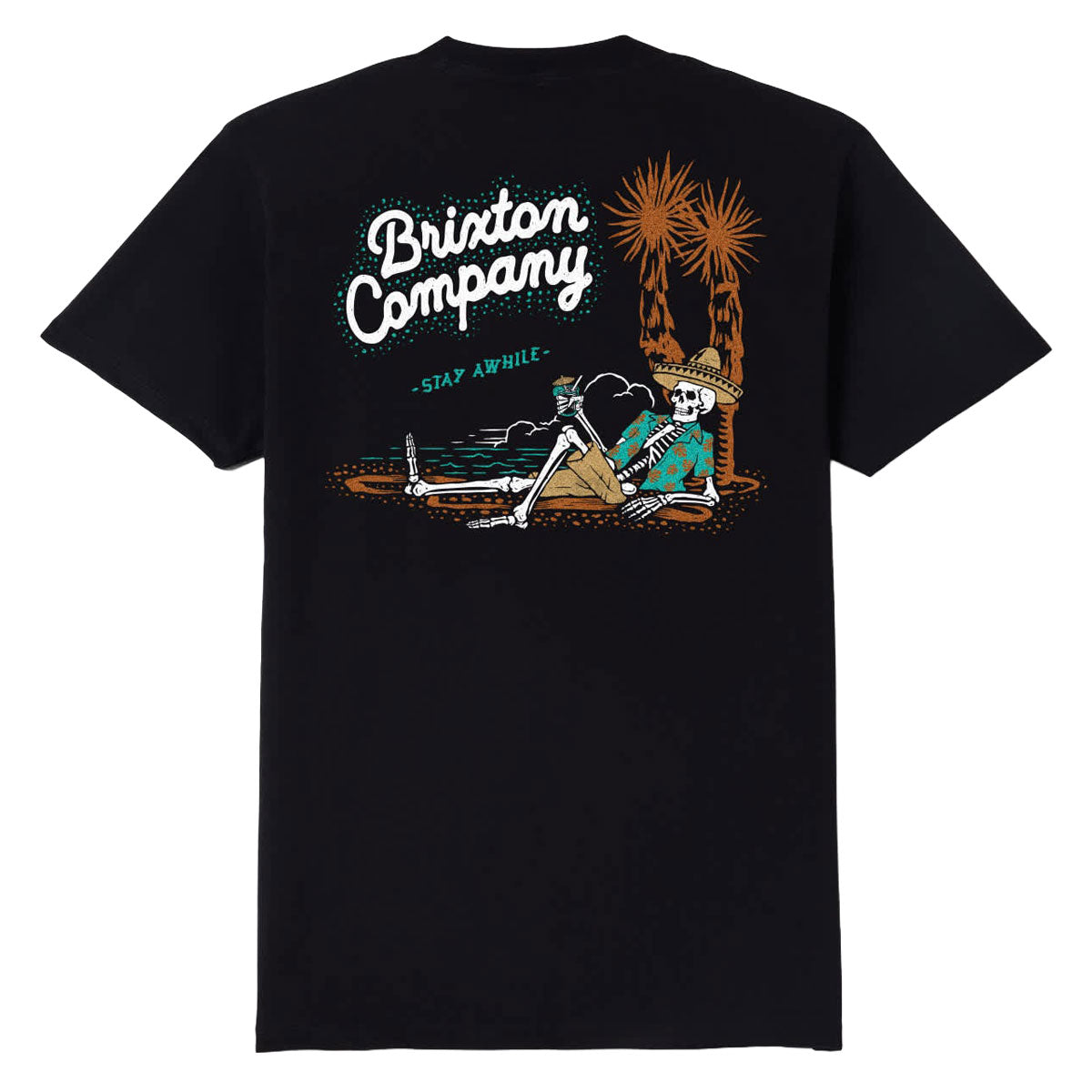 Brixton Stay While T-Shirt - Black image 1