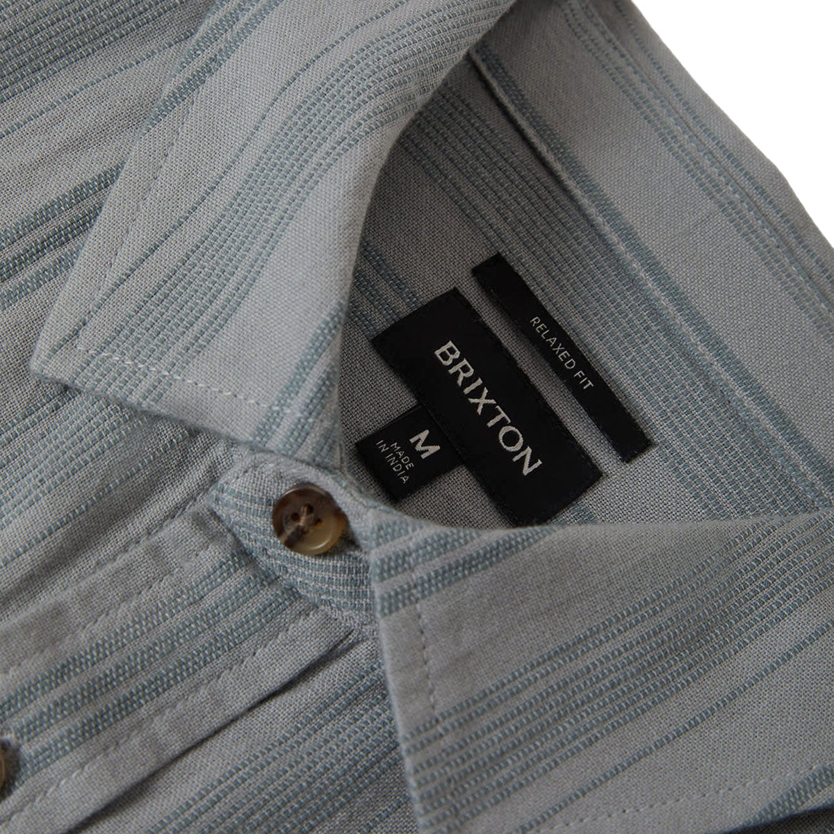 Brixton Cru Striped Dobby Shirt - Trooper image 4