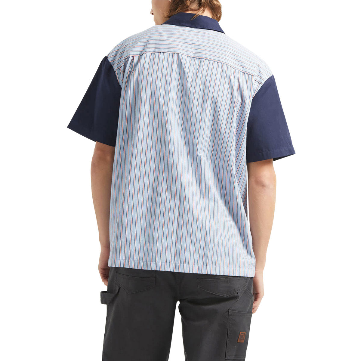 Brixton Builders Olson Shirt - Blue Aura Stripe image 2