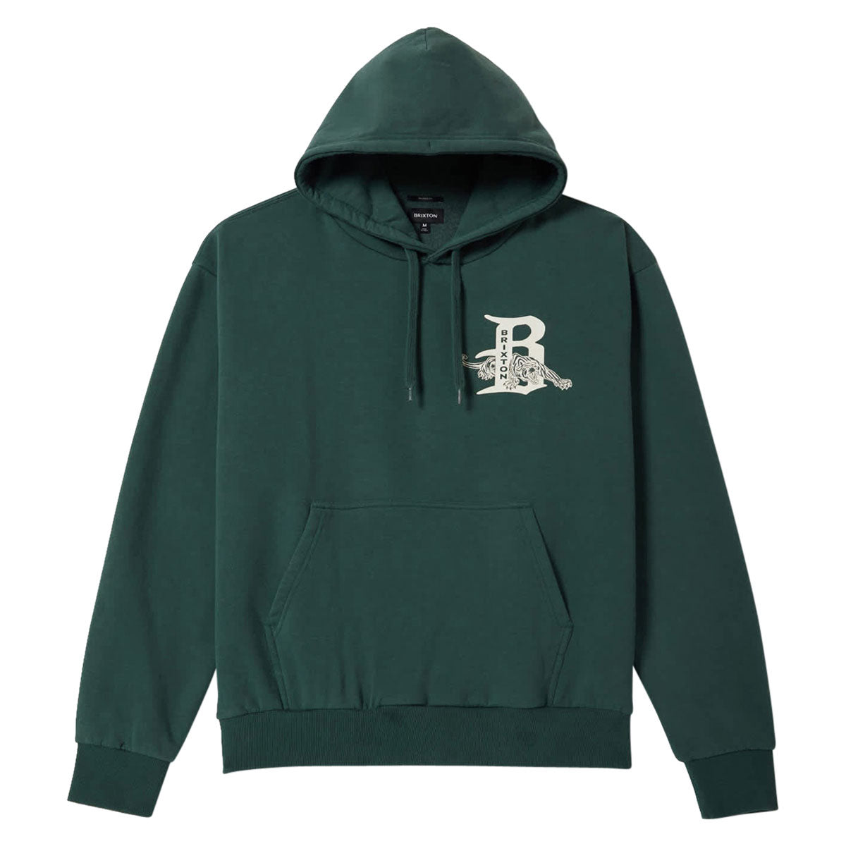 Brixton Predator Relaxed Hoodie - Primal Green Worn Wash image 1