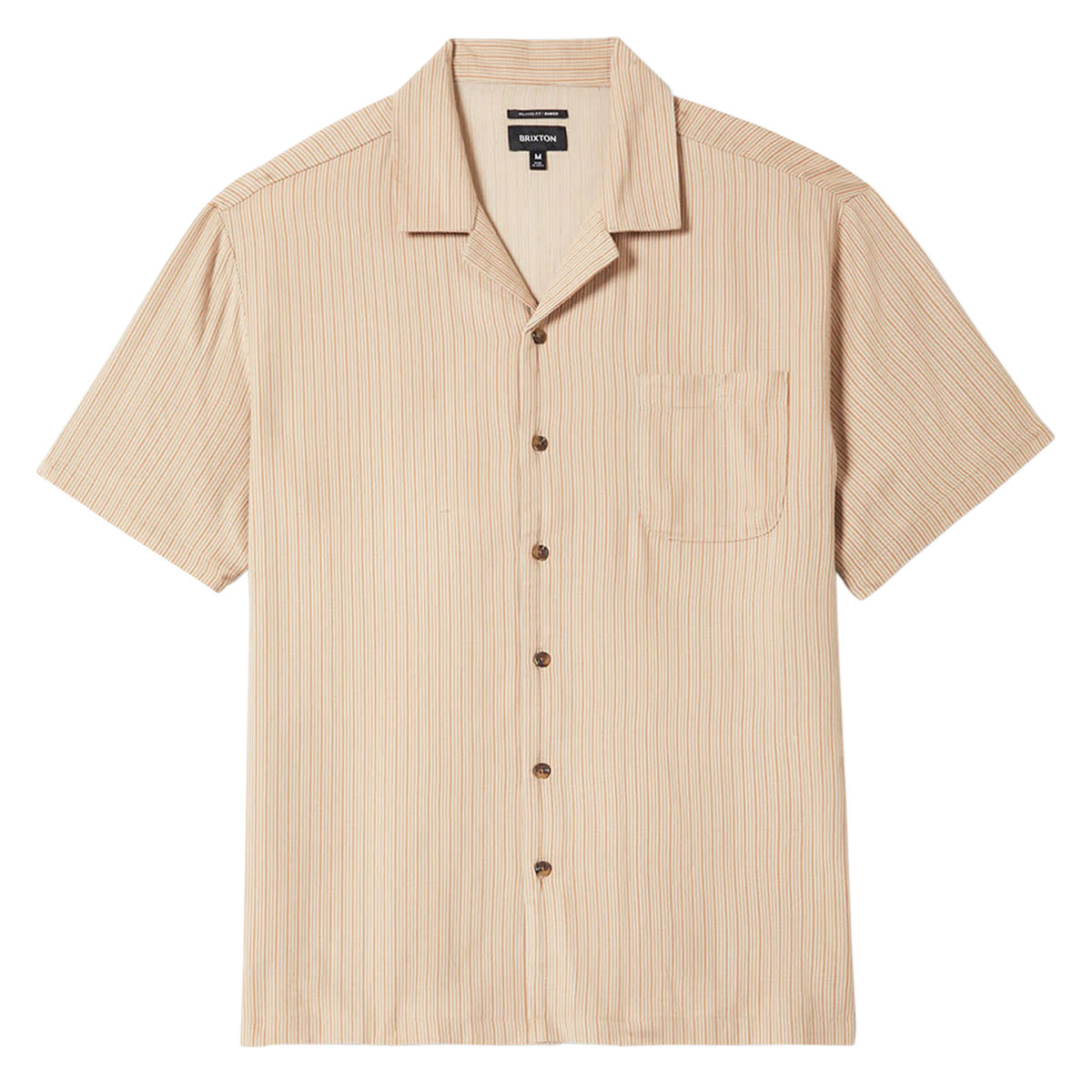 Brixton Bunker Slub Shirt - Italian Clay Stripe image 4