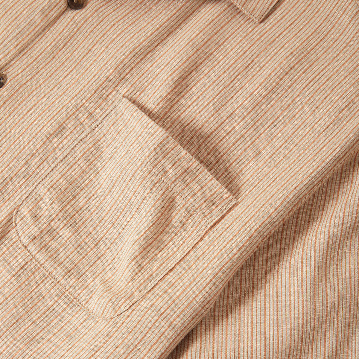 Brixton Bunker Slub Shirt - Italian Clay Stripe image 5