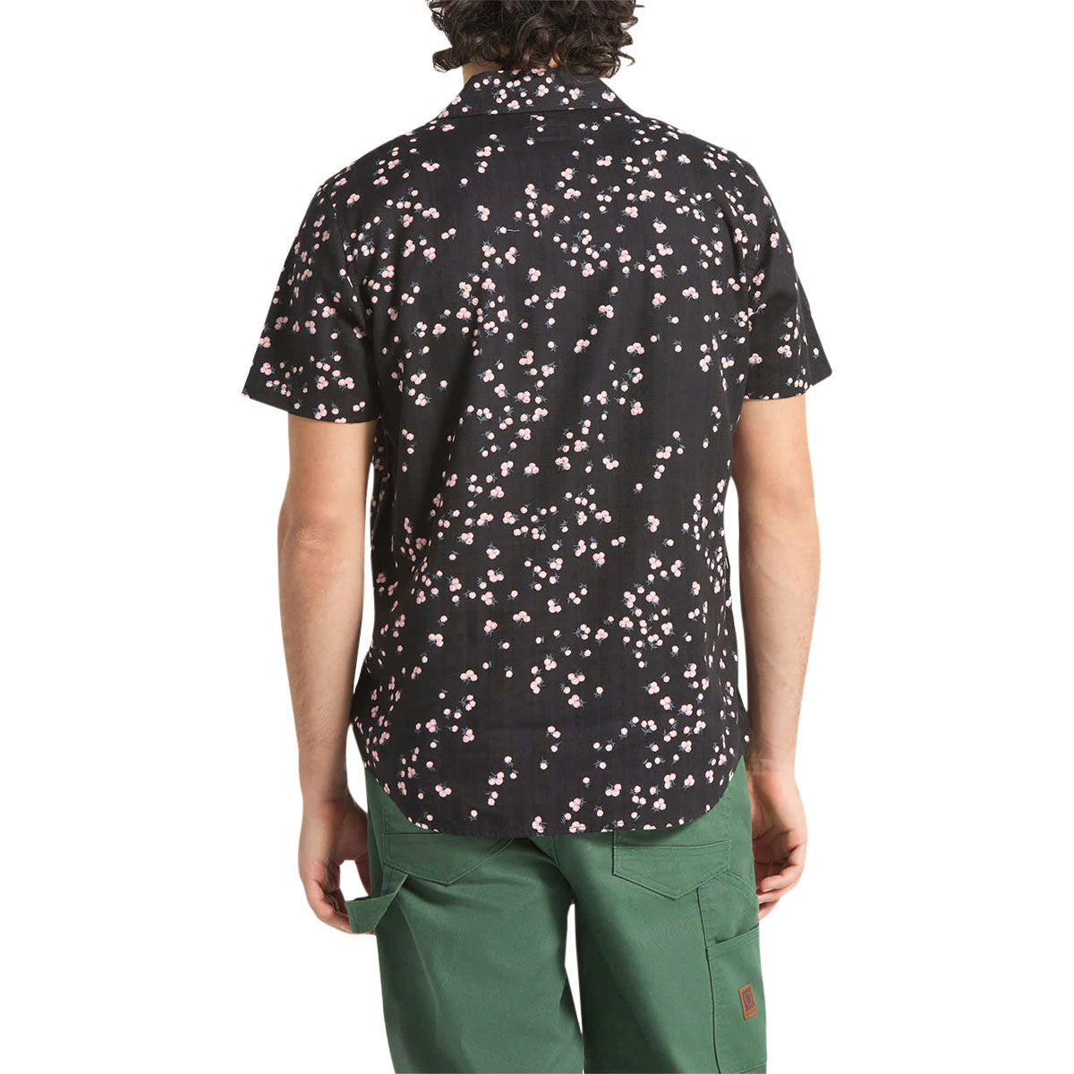 Brixton Charter Slub Shirt - Black/Pink image 2